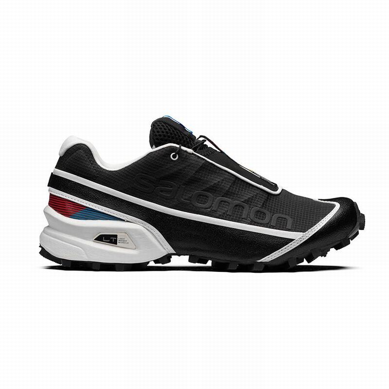 Salomon Singapore Mens Trail Running Shoes - STREETCROSS Black/White | 38504-RUAK